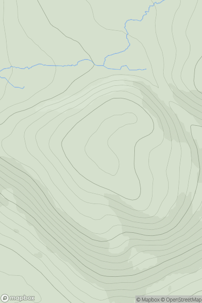 Thumbnail image for Killin Rock showing contour plot for surrounding peak