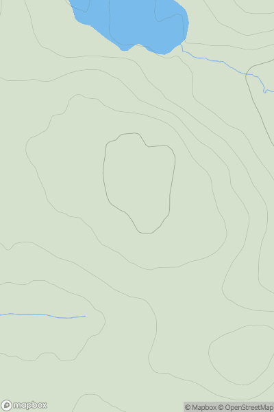 Thumbnail image for Cnoc Ruigh nan Copag showing contour plot for surrounding peak