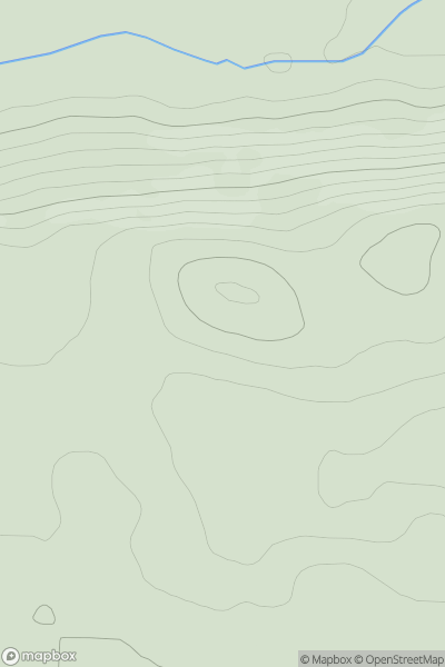 Thumbnail image for Cnoc a' Cheathraimh showing contour plot for surrounding peak
