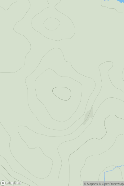 Thumbnail image for Cnoc Bad a' Chrasgaidh showing contour plot for surrounding peak