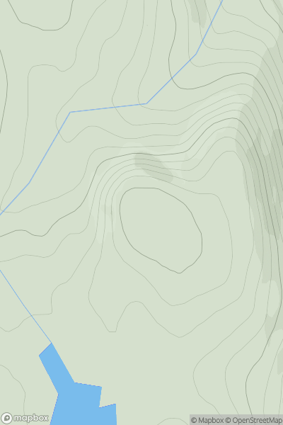 Thumbnail image for Sron Achcheargary showing contour plot for surrounding peak