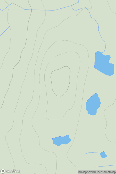 Thumbnail image for Sithean nan Gearrsaich showing contour plot for surrounding peak