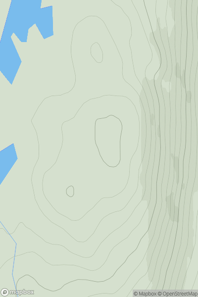 Thumbnail image for Cnoc Carnachadh showing contour plot for surrounding peak