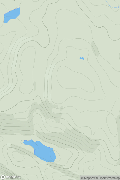 Thumbnail image for Faire nan Clach Ruadha showing contour plot for surrounding peak