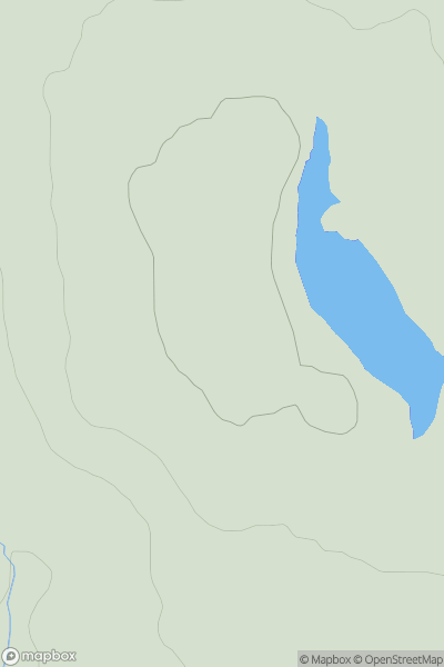 Thumbnail image for Cnoc Beul na Faire showing contour plot for surrounding peak