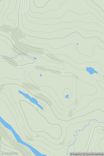 Thumbnail image for Cnoc Gleannan a' Mhadaidh showing contour plot for surrounding peak