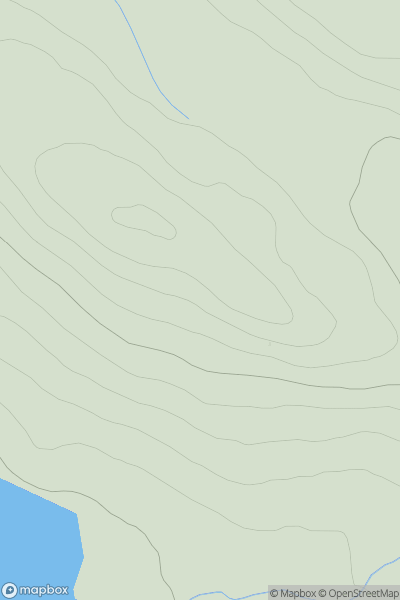Thumbnail image for Cnoc an Laoigh showing contour plot for surrounding peak
