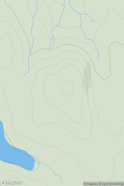 Thumbnail image for Cnoc a' Chuilbh showing contour plot for surrounding peak