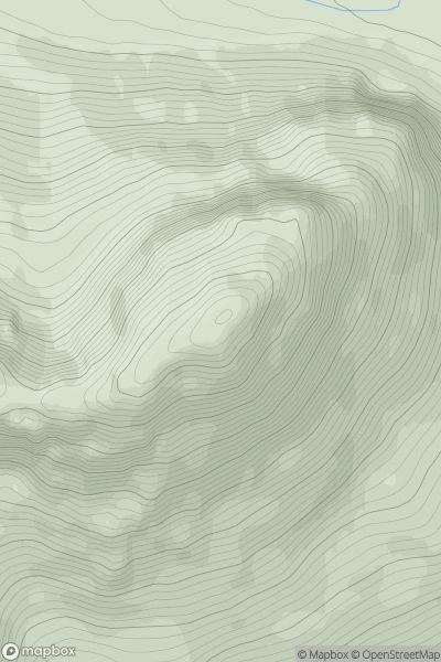 Thumbnail image for Stuc a' Choire Dhuibh Bhig showing contour plot for surrounding peak