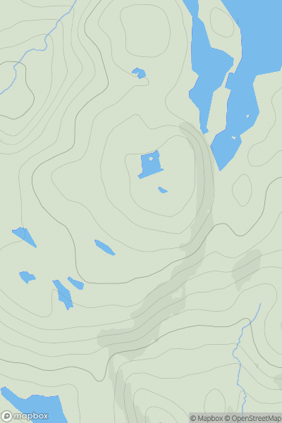 Thumbnail image for Cnoc Loch a' Mhinidh showing contour plot for surrounding peak