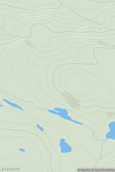 Thumbnail image for Cnoc Dhaibhidh showing contour plot for surrounding peak