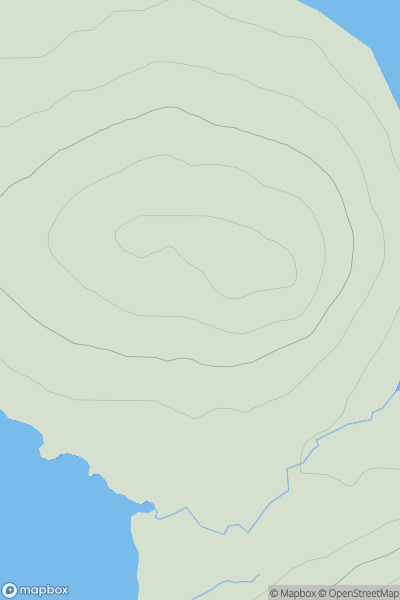 Thumbnail image for Cnoc Uidh a' Chlarain showing contour plot for surrounding peak