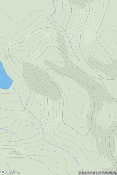 Thumbnail image for Stac an t-Seabhaig showing contour plot for surrounding peak