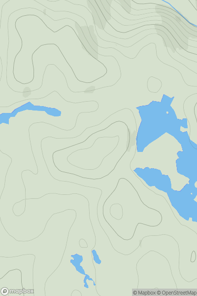 Thumbnail image for Cnoc Lochan Fada showing contour plot for surrounding peak