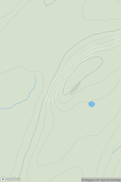 Thumbnail image for Cnoc an Drobhair showing contour plot for surrounding peak