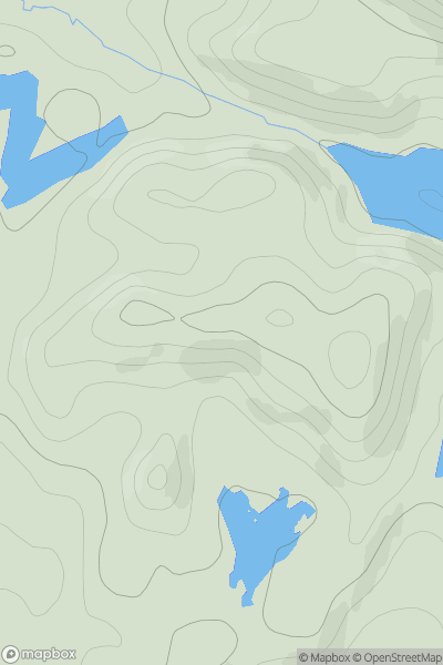 Thumbnail image for Druim Mhor showing contour plot for surrounding peak