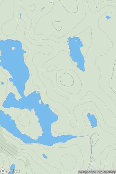 Thumbnail image for Cnoc Loch a' Ghille showing contour plot for surrounding peak