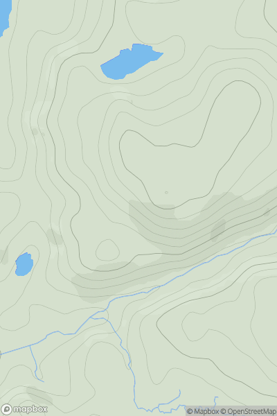 Thumbnail image for Cnoc Gleann na Gaoithe showing contour plot for surrounding peak