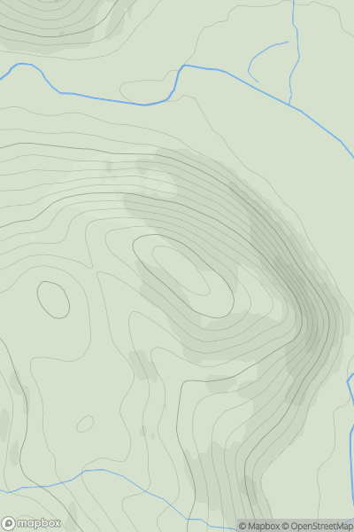 Thumbnail image for Creag na Dalach Moire showing contour plot for surrounding peak