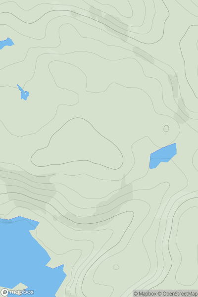 Thumbnail image for Cnoc an t-Srathain showing contour plot for surrounding peak