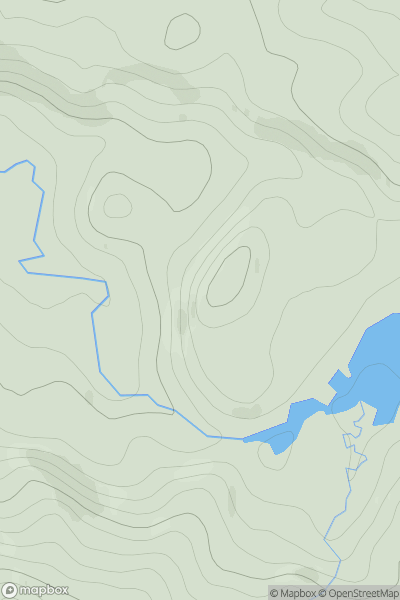 Thumbnail image for Cnoc an Alltain Duibh showing contour plot for surrounding peak