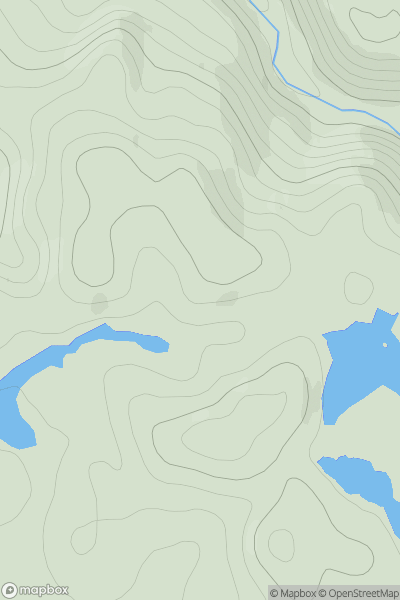 Thumbnail image for Cnoc Lochan Fada North Top showing contour plot for surrounding peak