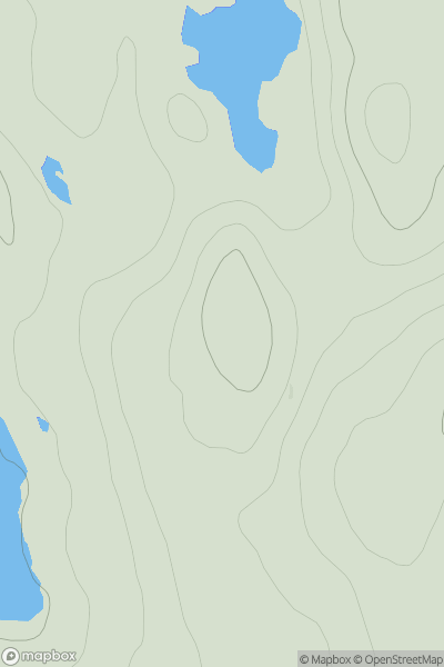 Thumbnail image for Cnoc Loch Bracsaid showing contour plot for surrounding peak