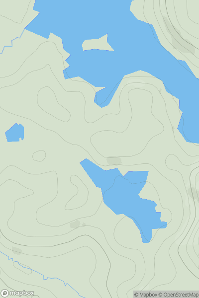 Thumbnail image for Cnoc Gorm Loch Beag showing contour plot for surrounding peak