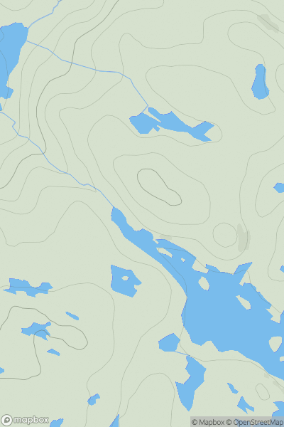 Thumbnail image for Cnoc Loch a' Mhuirt showing contour plot for surrounding peak