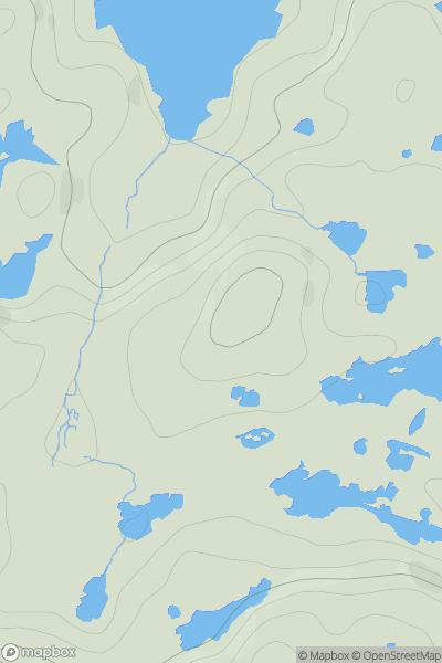 Thumbnail image for Cnoc Poll Dhaidh showing contour plot for surrounding peak