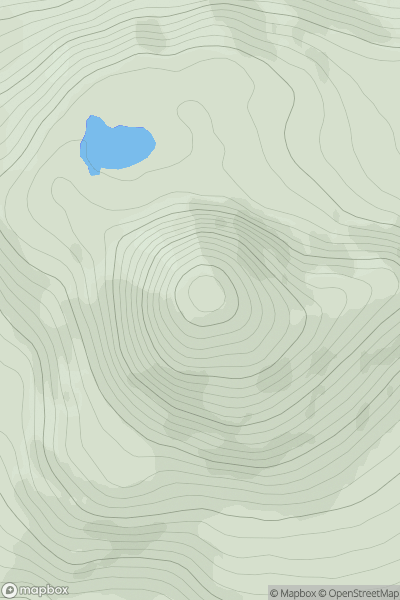 Thumbnail image for An Ruadh-mheallan showing contour plot for surrounding peak