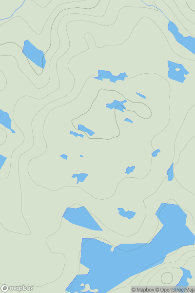 Thumbnail image for Cnoc Loch na Mnatha showing contour plot for surrounding peak