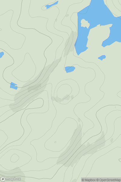 Thumbnail image for Cnoc Raon na Ceardaich showing contour plot for surrounding peak