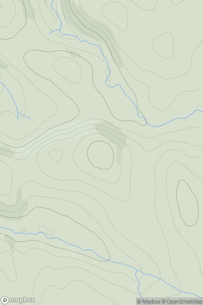 Thumbnail image for Cnoc Swordly showing contour plot for surrounding peak