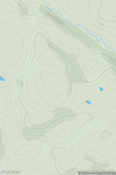 Thumbnail image for Cnoc Gleann an t-Srathain showing contour plot for surrounding peak