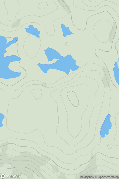 Thumbnail image for Druim na h-Imrich showing contour plot for surrounding peak