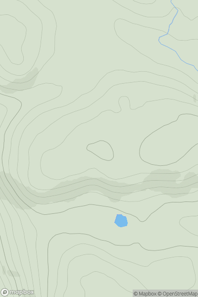 Thumbnail image for Creag na Croiche showing contour plot for surrounding peak