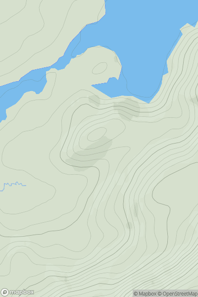 Thumbnail image for Cnoc Loch na Garbh Uidhe showing contour plot for surrounding peak