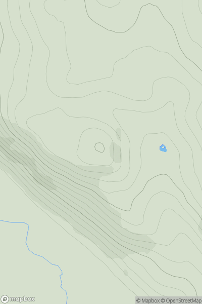 Thumbnail image for Creag a' Mhor-bhathaich showing contour plot for surrounding peak