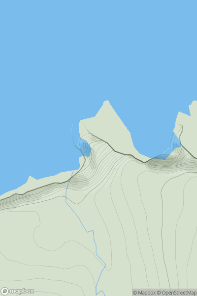 Thumbnail image for Cleit an t-Seabhaig showing contour plot for surrounding peak