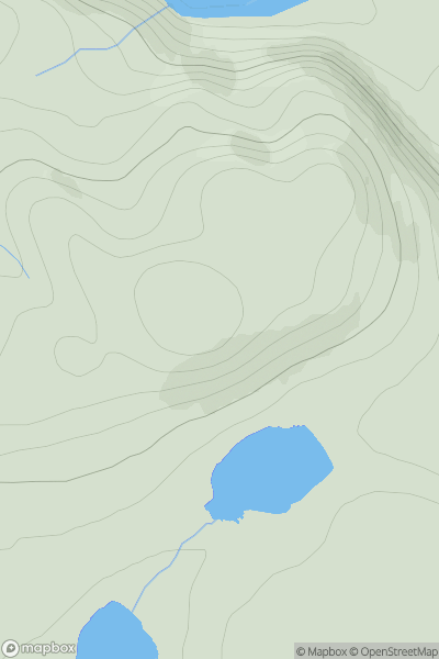 Thumbnail image for Druim na Buainn showing contour plot for surrounding peak
