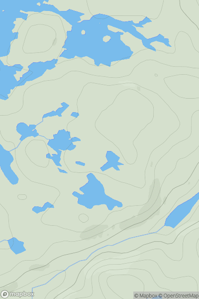 Thumbnail image for Cnoc Loch Laicheard showing contour plot for surrounding peak