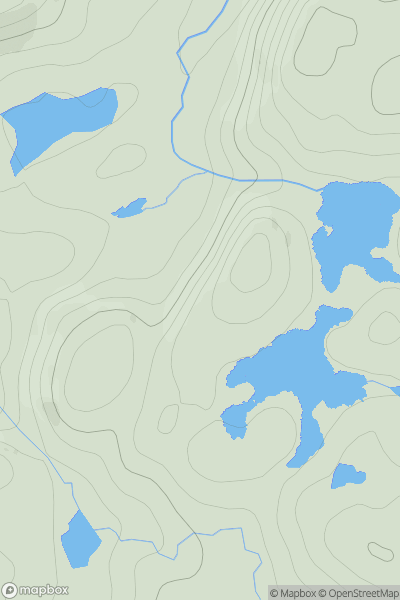 Thumbnail image for Creag Garbh Bheag showing contour plot for surrounding peak