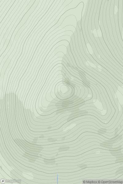 Thumbnail image for Cruach an t-Sidhein showing contour plot for surrounding peak