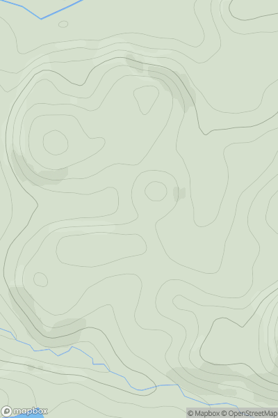 Thumbnail image for Cnoc a' Choin Deirg SE Top showing contour plot for surrounding peak