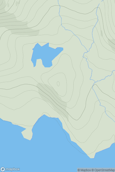 Thumbnail image for Cnoc an Lochain Fheoir showing contour plot for surrounding peak