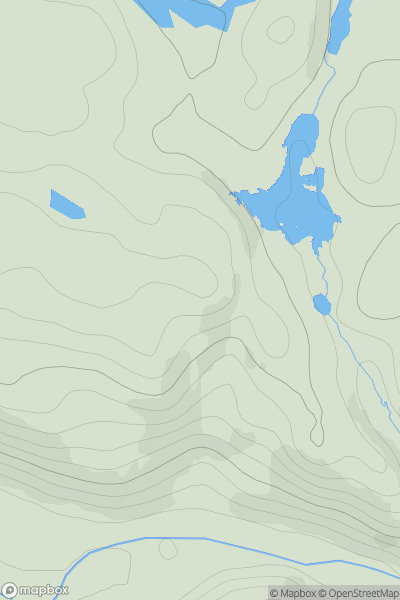 Thumbnail image for Creag a' Bhaid Choill showing contour plot for surrounding peak