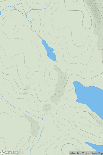 Thumbnail image for Creag Gheal showing contour plot for surrounding peak