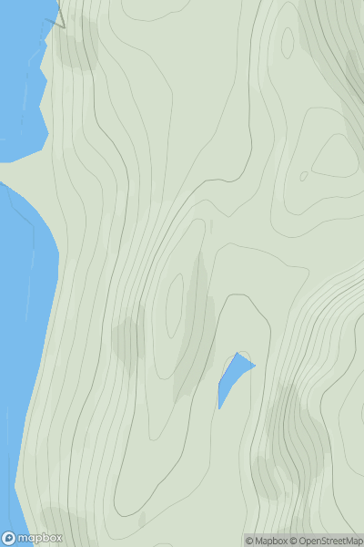 Thumbnail image for Druim na Teanga showing contour plot for surrounding peak