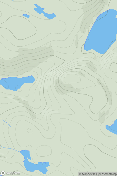 Thumbnail image for Cnoc Tigh Adhamh showing contour plot for surrounding peak